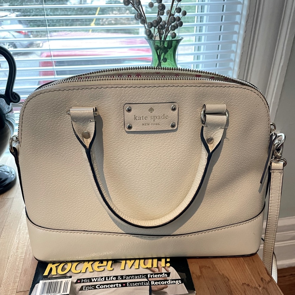 Kate Spade White Crossbody Bag with Dust Bag